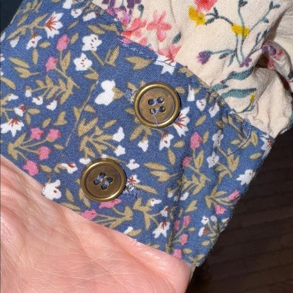 NATURAL LIFE - ESME Floral Patchwork Long Sleeve Shirt Dress - Size XL - NWOT - Picture 6 of 9